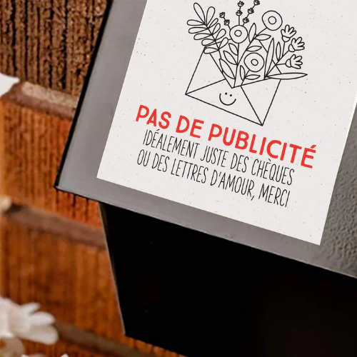 Autocollant: Pas de publicité - Image 4