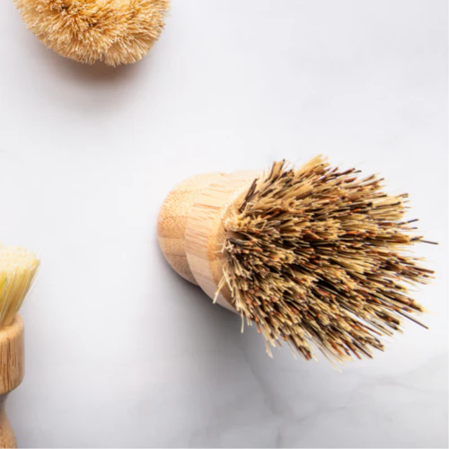 Brosse en bois à récurer - Pommeau sans plastique et fibres naturelles - Image 3