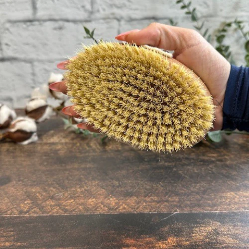 Brosse de corps en fibres naturelles pour éliminer les peaux mortes - Image 3