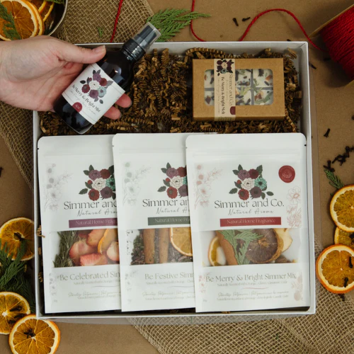Coffret Cadeau Éclat de fête: Collection d’arômes naturels et festifs