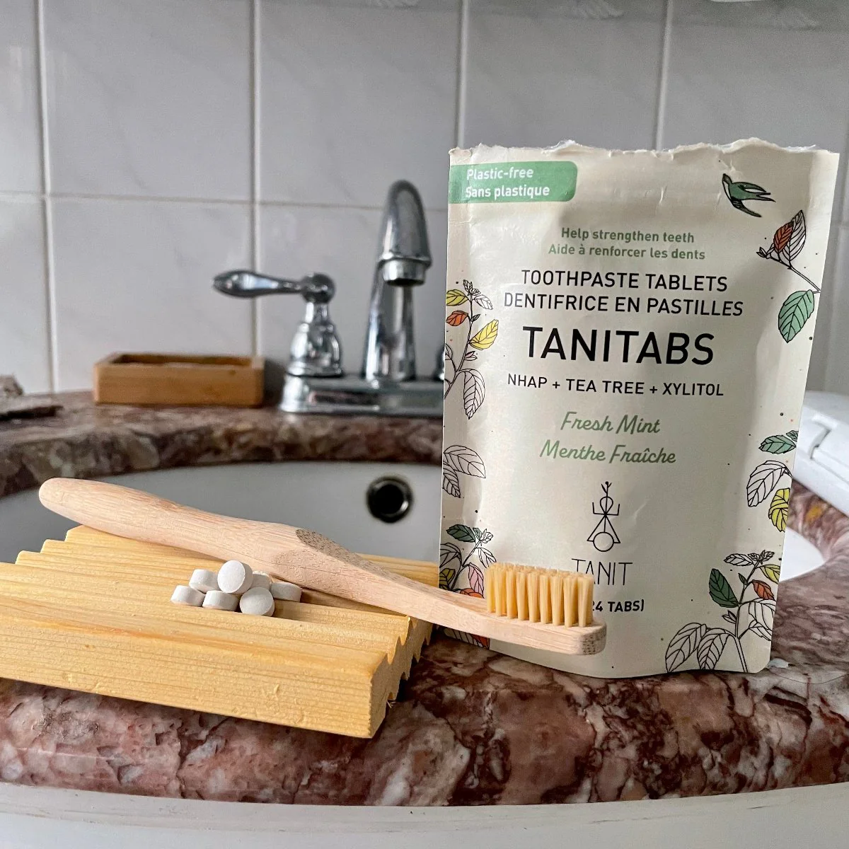 Dentifrice en pastilles - saveur de menthe fraîche blanchissant - Image 3
