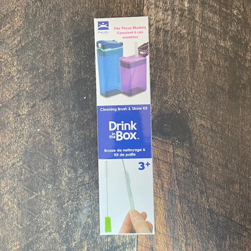 Drink in a box: pailles de remplacement avec brosse de nettoyage
