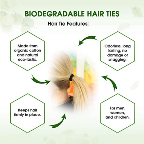 Élastiques pour cheveux biodégradables - Image 7