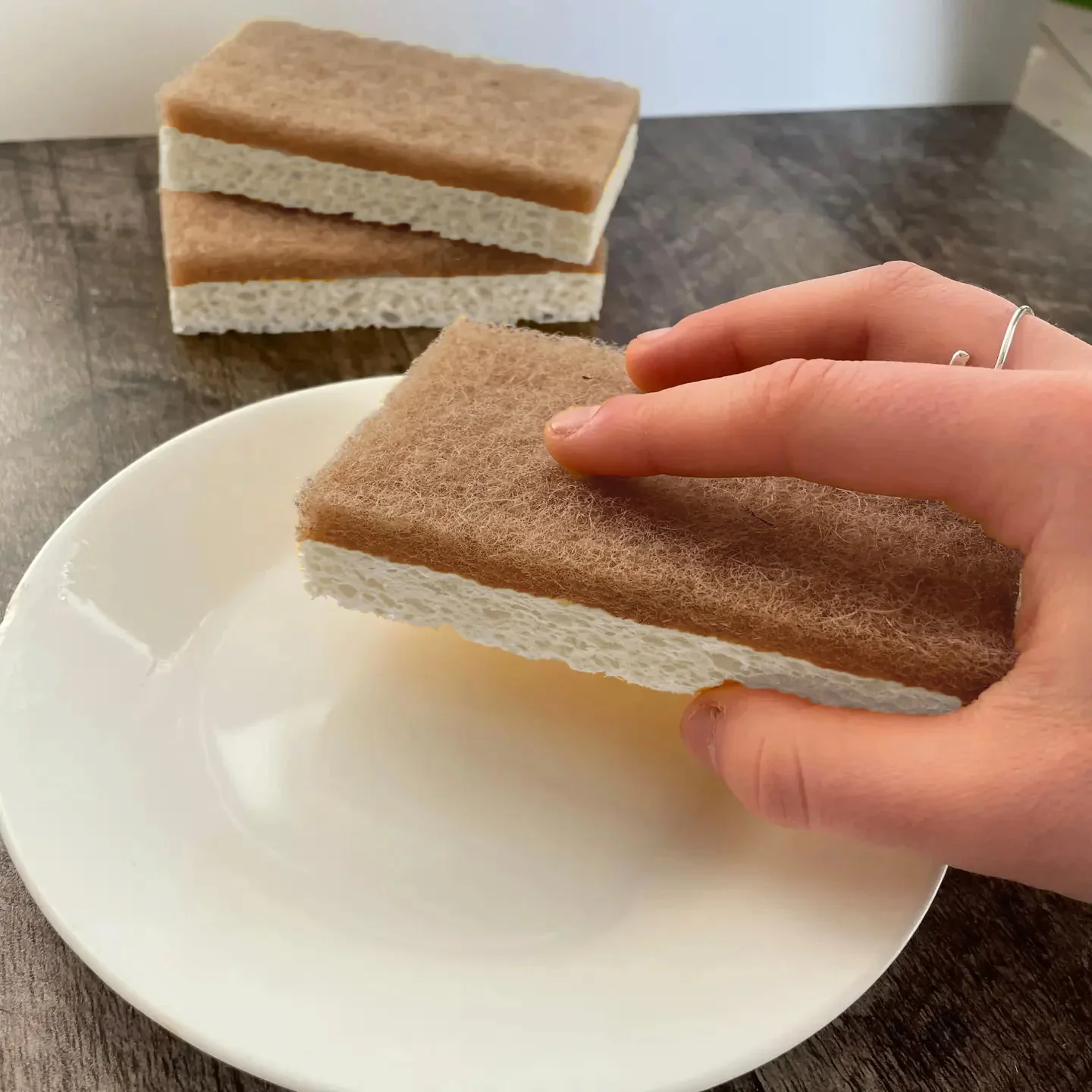 Éponge récurante en fibres naturelles