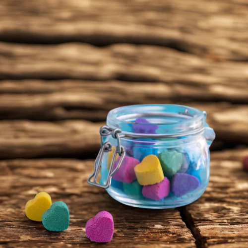 Mini bombes de bain en forme de cœur: Fait à la main - Image 2