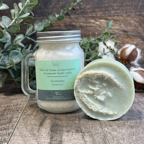 Parfait duo: Sels de bain et savon luffa - Image 3