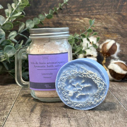 Parfait duo: Sels de bain et savon luffa - Image 4