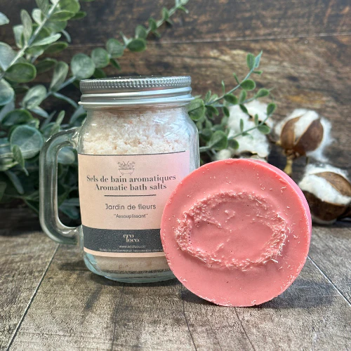 Parfait duo: Sels de bain et savon luffa - Image 5