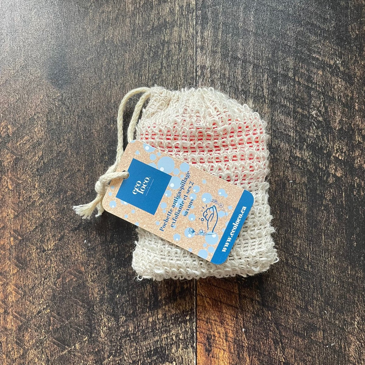 Pochettes exfoliante, antigaspillage et ses 2 savons | Offre corporative en livraison rapide - Image 3