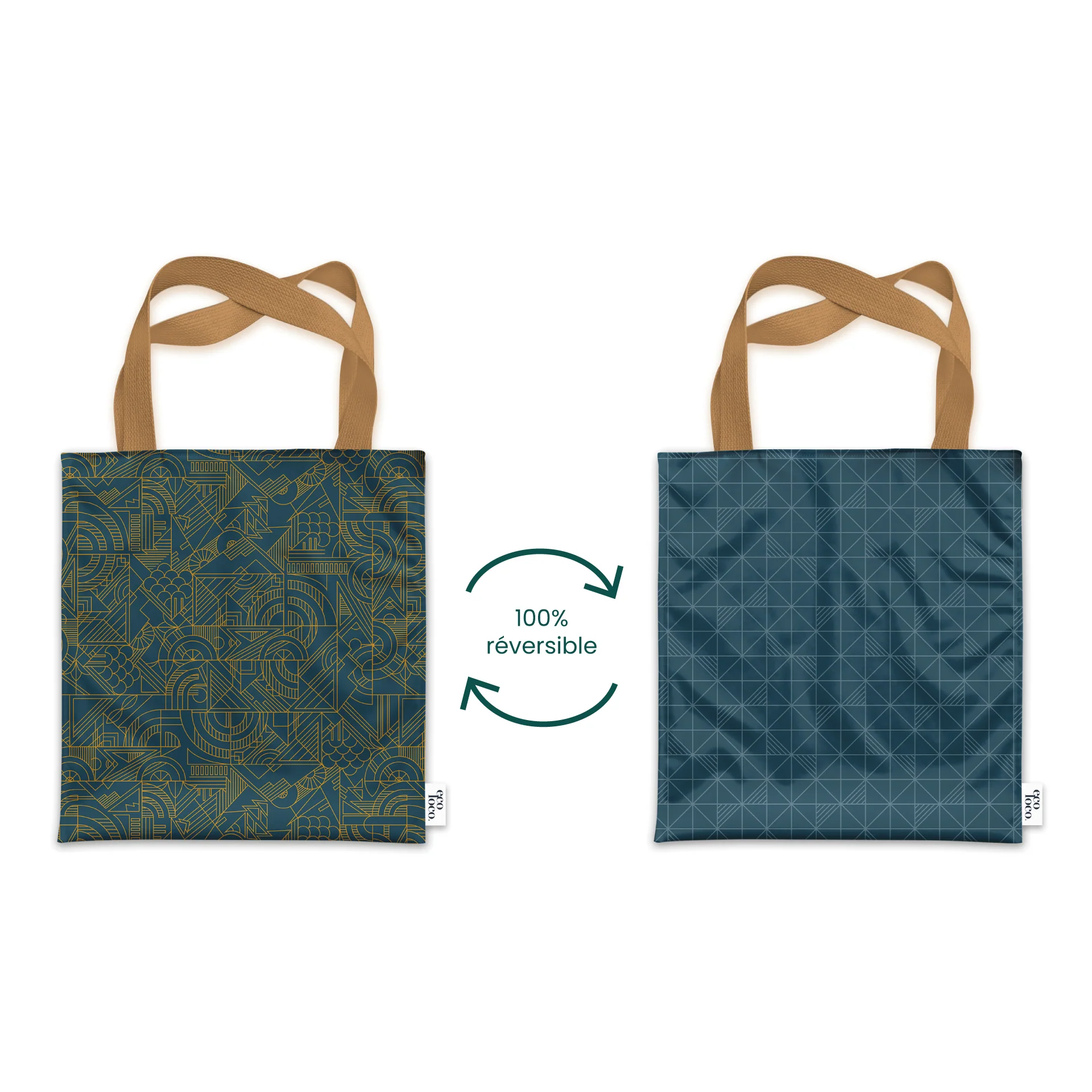 Sac fourre-tout fait en bouteilles d'eau recyclées - Image 9