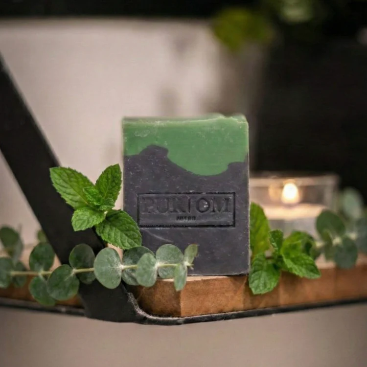 Savon L’Équilibré: Menthe verte, menthe poivrée et eucalyptus