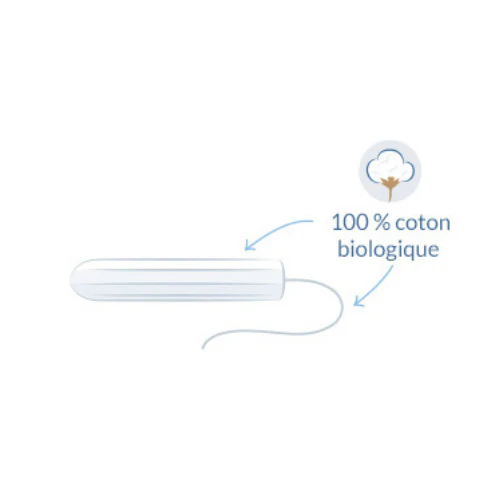 Tampons en coton biologique-régulier - Image 3