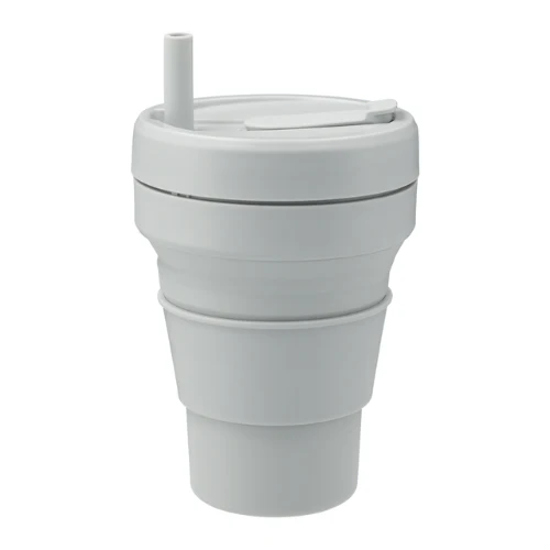 Tasse rétractable réutilisable avec paille - Image 5