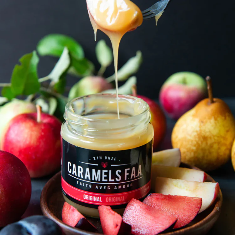 Véritable caramel artisanal: original et framboise